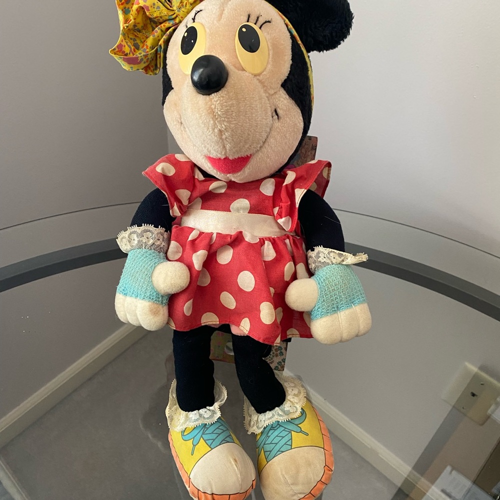 Vintage Collectable Minnie Mouse Plush Doll